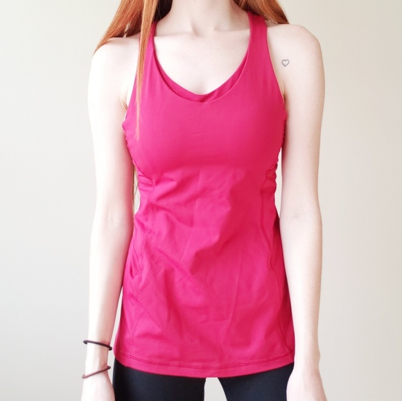 lululemon athletica Tops - Lululemon Stash N Run Tank Ruby Red/Glossy